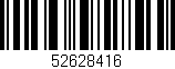 Código de barras (EAN, GTIN, SKU, ISBN): '52628416'