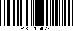 Código de barras (EAN, GTIN, SKU, ISBN): '5262978848779'