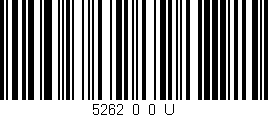 Código de barras (EAN, GTIN, SKU, ISBN): '5262_0_0_U'