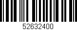Código de barras (EAN, GTIN, SKU, ISBN): '52632400'