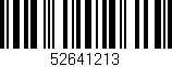Código de barras (EAN, GTIN, SKU, ISBN): '52641213'