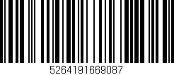 Código de barras (EAN, GTIN, SKU, ISBN): '5264191669087'