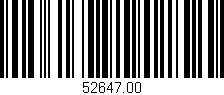 Código de barras (EAN, GTIN, SKU, ISBN): '52647.00'