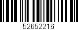 Código de barras (EAN, GTIN, SKU, ISBN): '52652216'