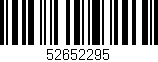 Código de barras (EAN, GTIN, SKU, ISBN): '52652295'
