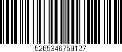 Código de barras (EAN, GTIN, SKU, ISBN): '5265346759127'
