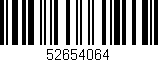 Código de barras (EAN, GTIN, SKU, ISBN): '52654064'