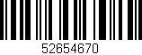 Código de barras (EAN, GTIN, SKU, ISBN): '52654670'