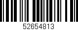 Código de barras (EAN, GTIN, SKU, ISBN): '52654813'