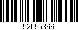 Código de barras (EAN, GTIN, SKU, ISBN): '52655366'