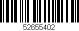 Código de barras (EAN, GTIN, SKU, ISBN): '52655402'