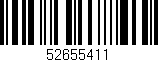 Código de barras (EAN, GTIN, SKU, ISBN): '52655411'