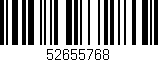 Código de barras (EAN, GTIN, SKU, ISBN): '52655768'