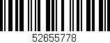 Código de barras (EAN, GTIN, SKU, ISBN): '52655778'