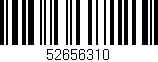 Código de barras (EAN, GTIN, SKU, ISBN): '52656310'