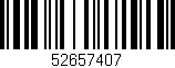 Código de barras (EAN, GTIN, SKU, ISBN): '52657407'