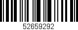 Código de barras (EAN, GTIN, SKU, ISBN): '52659292'