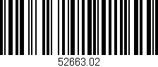 Código de barras (EAN, GTIN, SKU, ISBN): '52663.02'