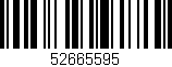 Código de barras (EAN, GTIN, SKU, ISBN): '52665595'