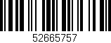 Código de barras (EAN, GTIN, SKU, ISBN): '52665757'