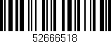 Código de barras (EAN, GTIN, SKU, ISBN): '52666518'