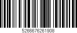 Código de barras (EAN, GTIN, SKU, ISBN): '5266676261908'
