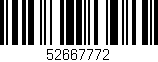 Código de barras (EAN, GTIN, SKU, ISBN): '52667772'