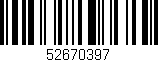 Código de barras (EAN, GTIN, SKU, ISBN): '52670397'