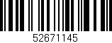 Código de barras (EAN, GTIN, SKU, ISBN): '52671145'