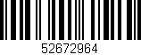 Código de barras (EAN, GTIN, SKU, ISBN): '52672964'