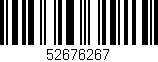 Código de barras (EAN, GTIN, SKU, ISBN): '52676267'