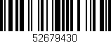 Código de barras (EAN, GTIN, SKU, ISBN): '52679430'