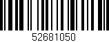 Código de barras (EAN, GTIN, SKU, ISBN): '52681050'