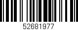 Código de barras (EAN, GTIN, SKU, ISBN): '52681977'