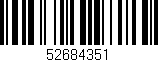 Código de barras (EAN, GTIN, SKU, ISBN): '52684351'