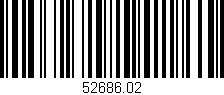 Código de barras (EAN, GTIN, SKU, ISBN): '52686.02'