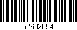 Código de barras (EAN, GTIN, SKU, ISBN): '52692054'