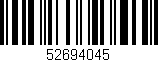 Código de barras (EAN, GTIN, SKU, ISBN): '52694045'