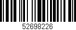 Código de barras (EAN, GTIN, SKU, ISBN): '52698226'