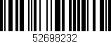 Código de barras (EAN, GTIN, SKU, ISBN): '52698232'