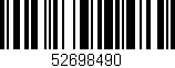 Código de barras (EAN, GTIN, SKU, ISBN): '52698490'