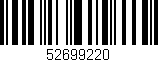 Código de barras (EAN, GTIN, SKU, ISBN): '52699220'