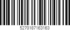 Código de barras (EAN, GTIN, SKU, ISBN): '5270187163163'
