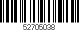 Código de barras (EAN, GTIN, SKU, ISBN): '52705038'