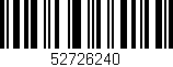 Código de barras (EAN, GTIN, SKU, ISBN): '52726240'