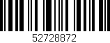 Código de barras (EAN, GTIN, SKU, ISBN): '52728872'