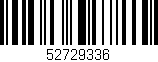 Código de barras (EAN, GTIN, SKU, ISBN): '52729336'