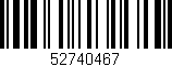 Código de barras (EAN, GTIN, SKU, ISBN): '52740467'