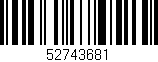 Código de barras (EAN, GTIN, SKU, ISBN): '52743681'