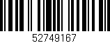 Código de barras (EAN, GTIN, SKU, ISBN): '52749167'